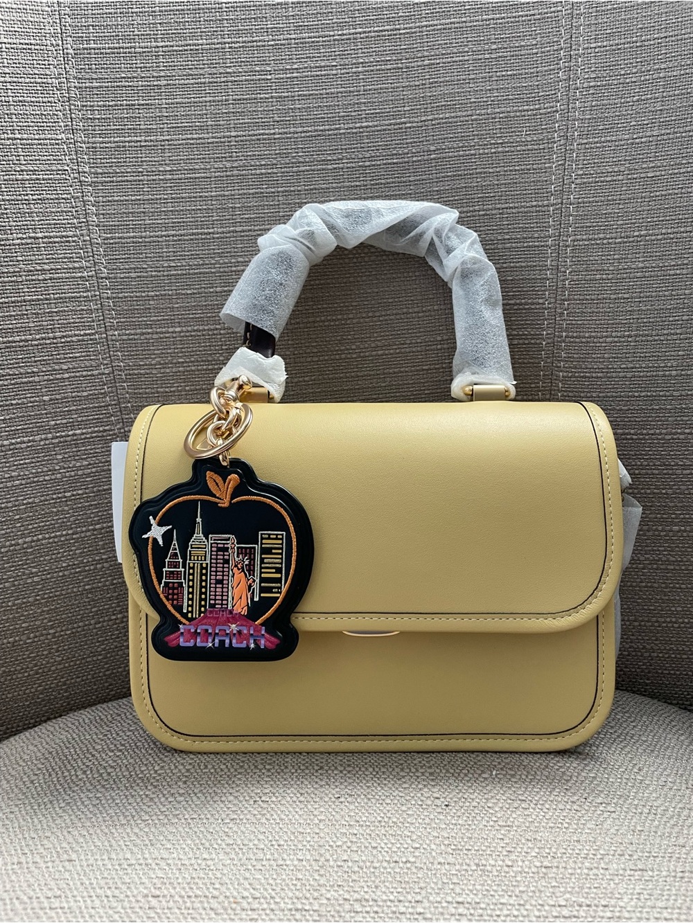 Coach Rogue Top Handle Bag In Colorblock Brass/Hay Multi NWT